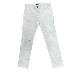 Theory white jeans size 10(EUR sizing) on label.  True sizing US 8.